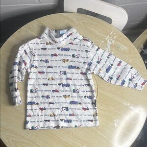 Kids Long Sleeve Truck Print Tee